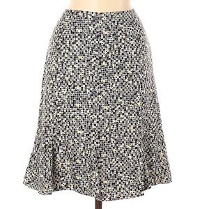 Size 8 Charter Club Geometric 70s-Like Silk Skirt